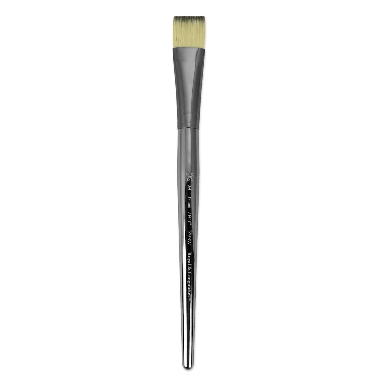 12 Pack: Zen™ Series 93 Short Handle Flat Wash Brush